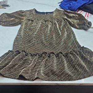 Gold and Black Shimmer Dress